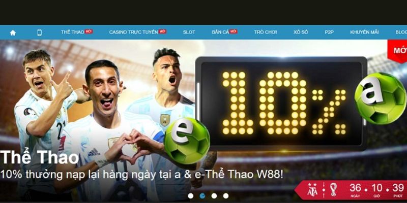 W88 là nền tảng cá cược thể thao hàng đầu